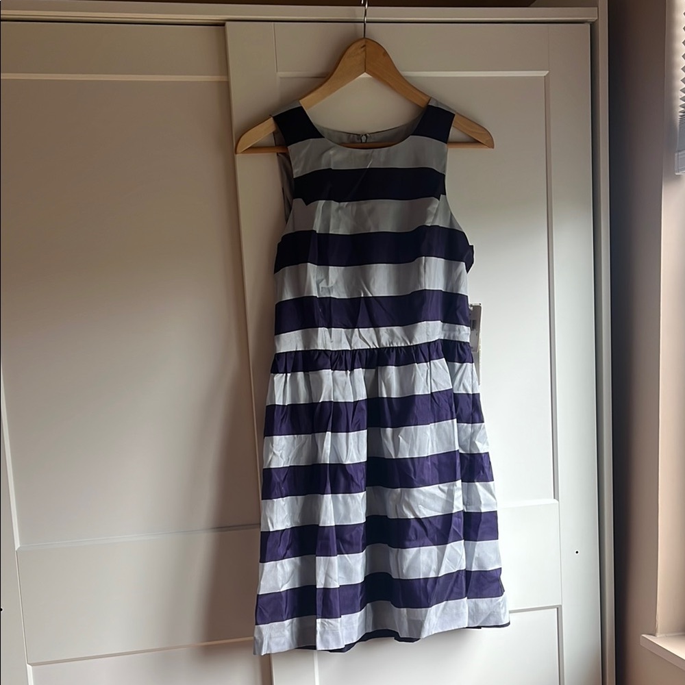 Striped Purple and White Dress